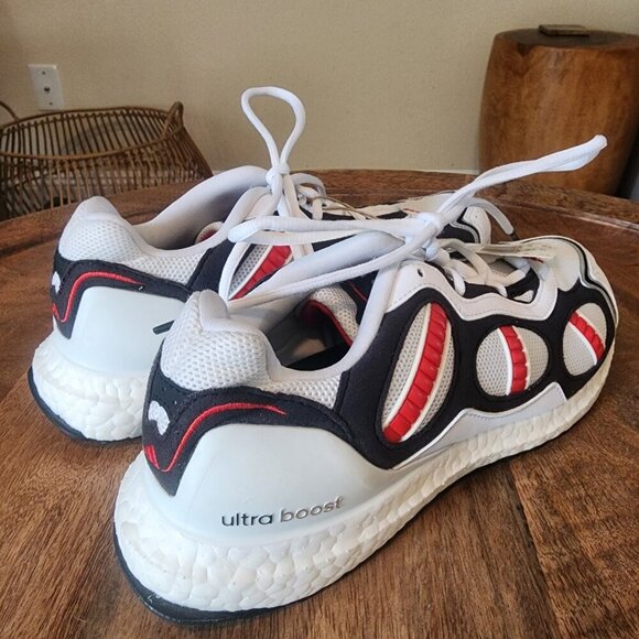 Adidas UltraBoost Supernova DNA White Vivid Red GY5374 Sneakers Mens 9 - Picture 4 of 16